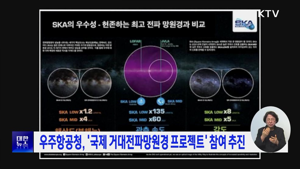 우주항공청, '국제 거대전파망원경 프로젝트' 참여 추진