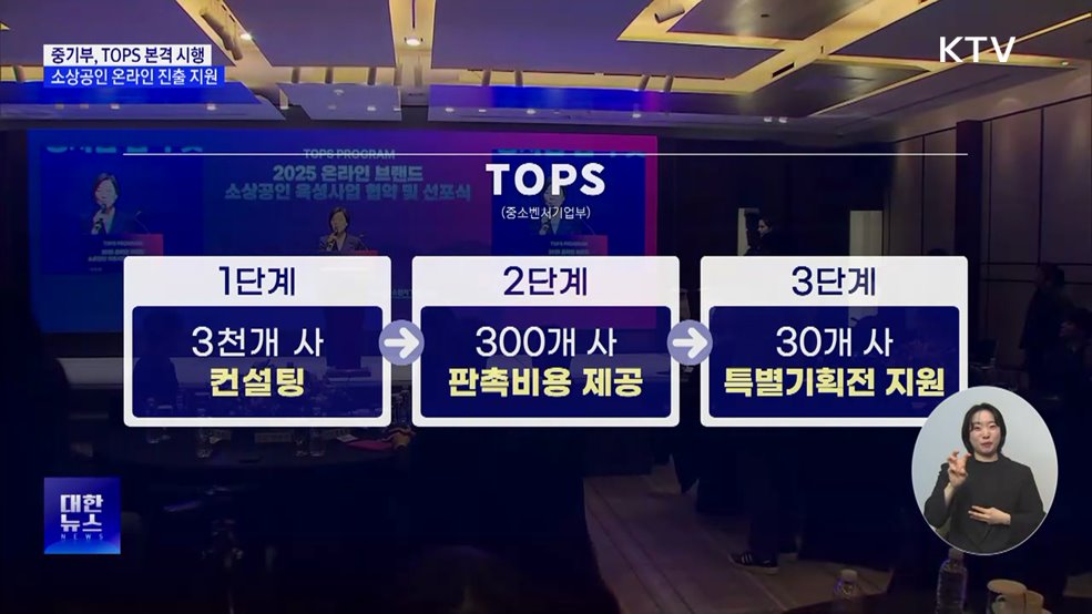 소상공인 온라인 진출 지원···TOPS 본격 시행