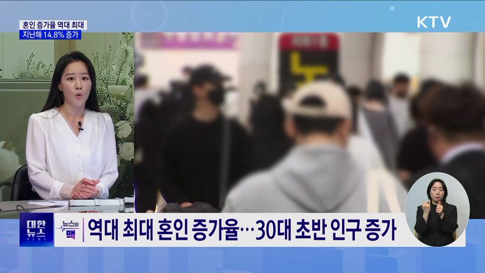 지난해 혼인 건수 증가율 14.8% '역대 최대' [뉴스의 맥]