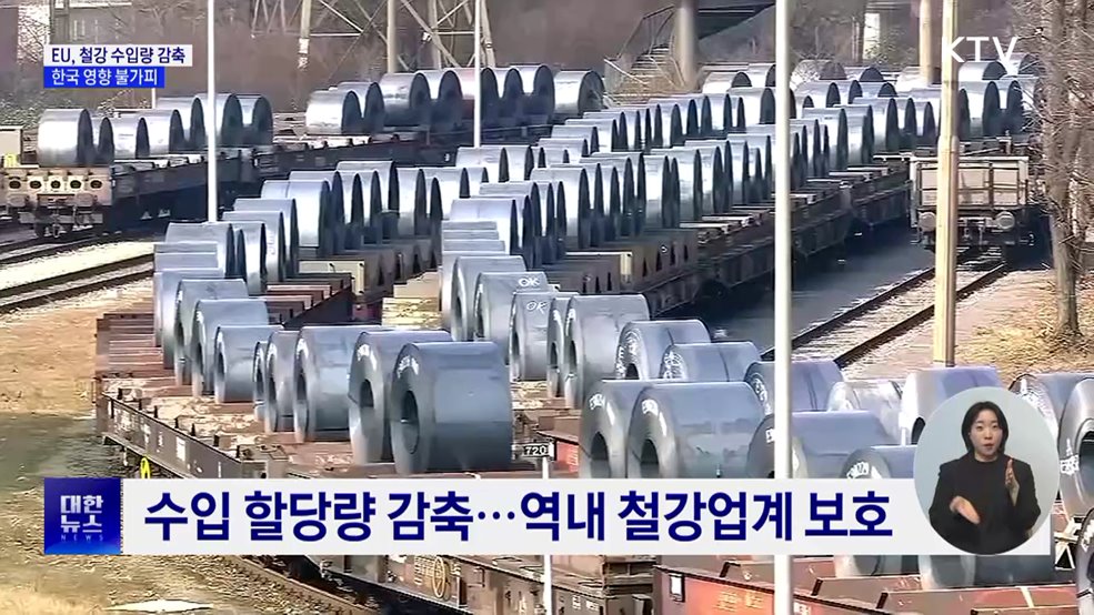 EU, 철강 수입 최대 15% 감축···한국도 영향