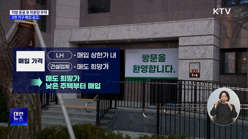 '지방 준공 후 미분양 주택' 매입 공고···3천 가구 규모