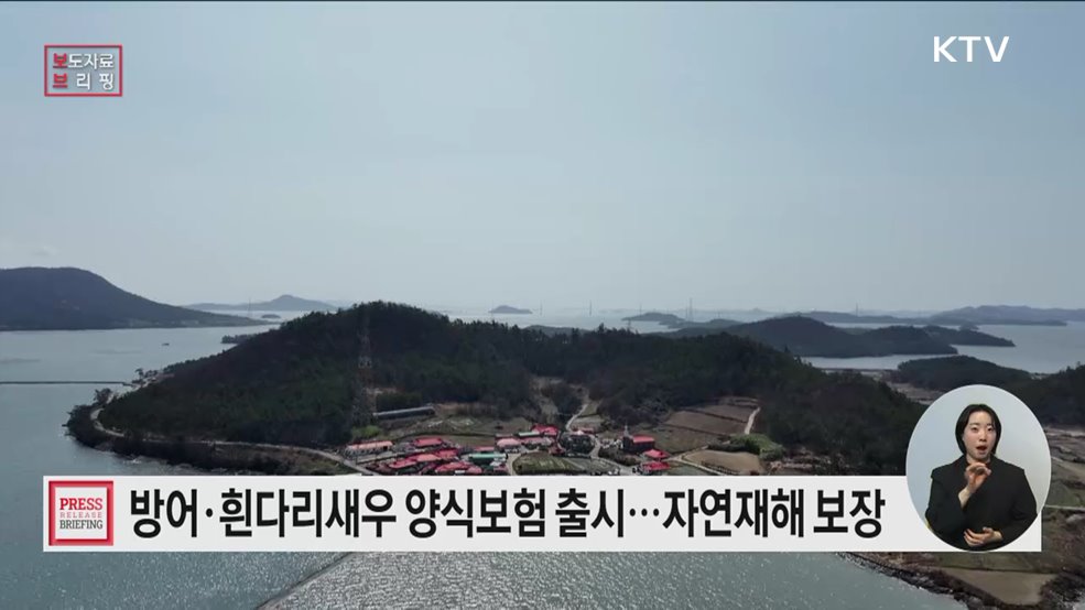 방어, 흰다리새우 양식보험 출시