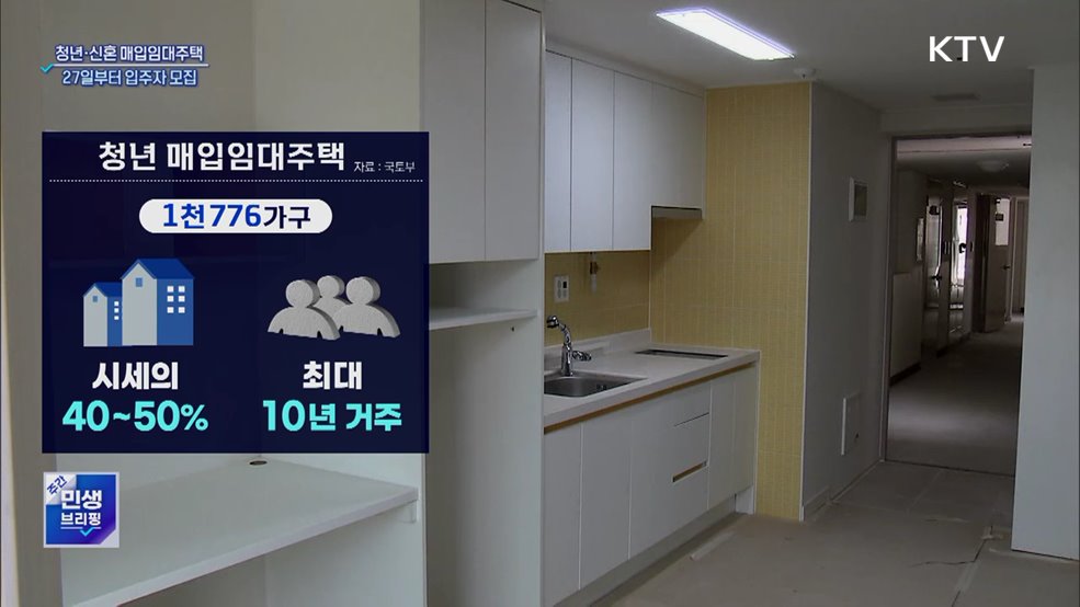 올해 첫 매입임대 입주자 모집···청년·신혼 4천75가구