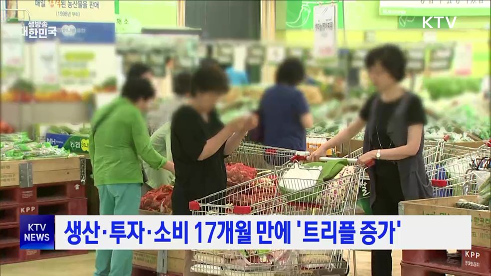 생산·투자·소비 17개월 만에 '트리플 증가'