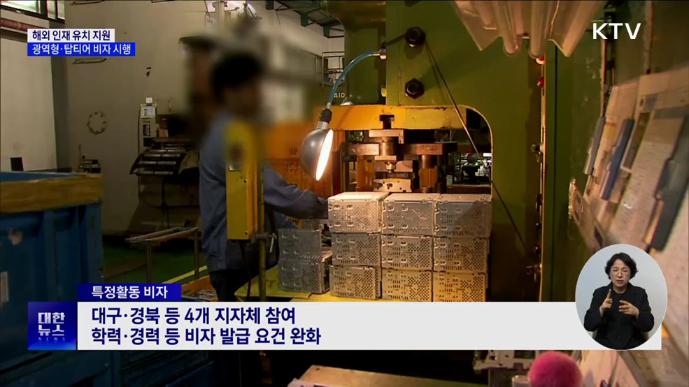 수요자 맞춤형 비자 제도···'광역형·탑티어 비자' 시행