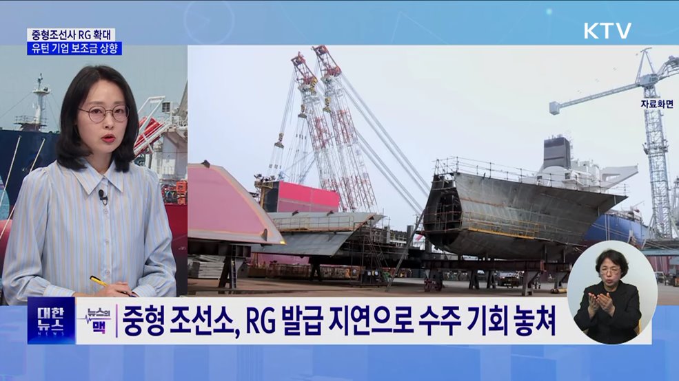 중형조선사 RG 발급 규모 확대···유턴 기업 보조금 상향 [뉴스의 맥]