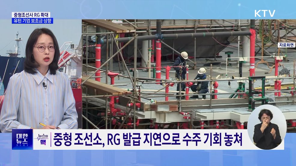 중형조선사 RG 발급 규모 확대···유턴 기업 보조금 상향 [뉴스의 맥]