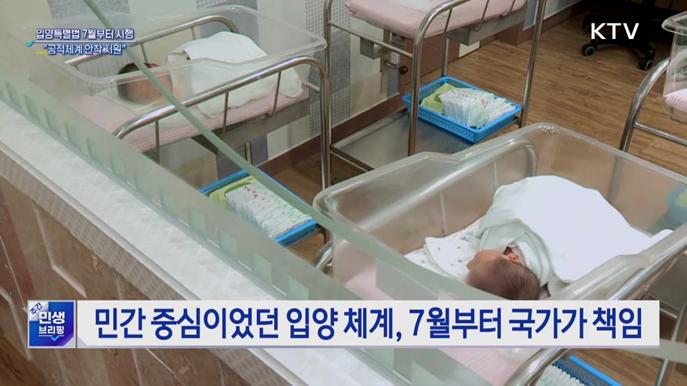 7월부터 입양 전 과정 국가가 책임···"공적체계 안착 지원"