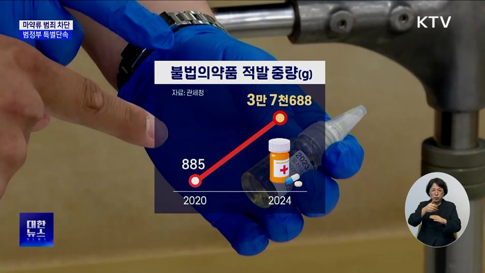 "마약류 범죄 확산 차단"···6월까지 범정부 특별단속