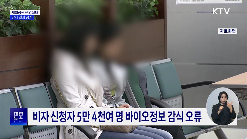 "재외공관 불법대여 의심계좌·여권 위변조 확인 부실"