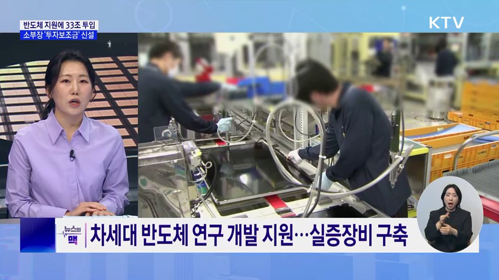 반도체 지원에 33조 투입···소부장 '투자보조금' 신설 [뉴스의 맥]