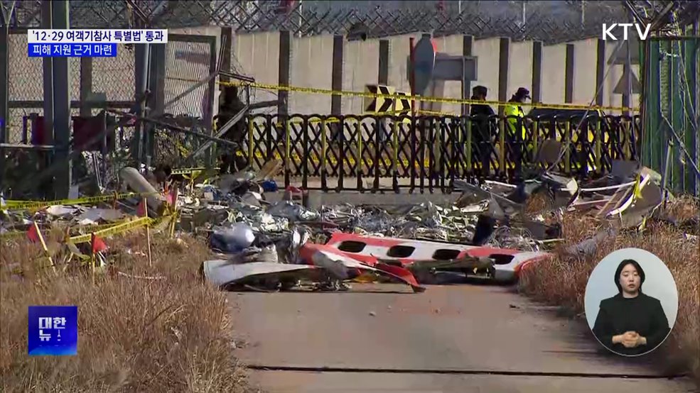 '12·29 여객기참사 특별법' 국회 통과···지원 근거 마련