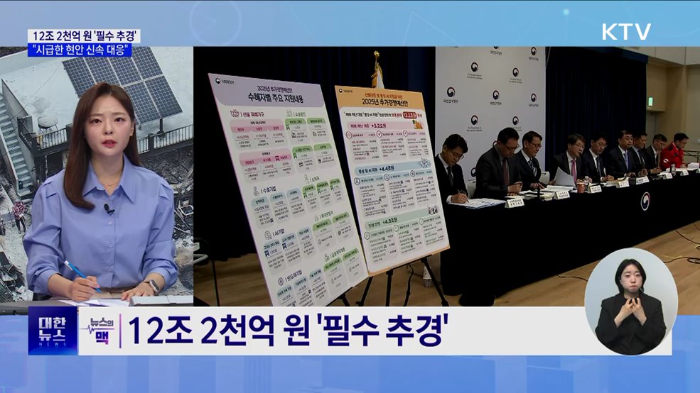12조 2천억 원 추경 투입···"시급한 현안 신속 대응“ [뉴스의 맥]