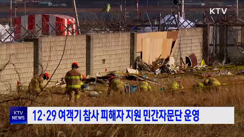 12·29 여객기 참사 피해자 지원 민간자문단 운영