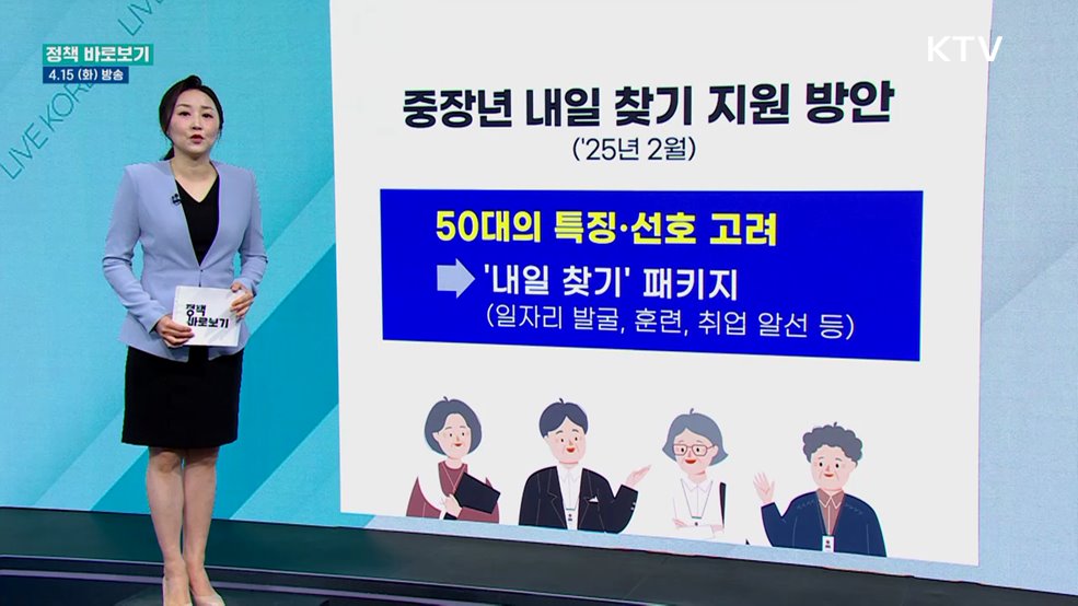맞춤형 고용정책 확대···'50대 일자리' 적극 지원