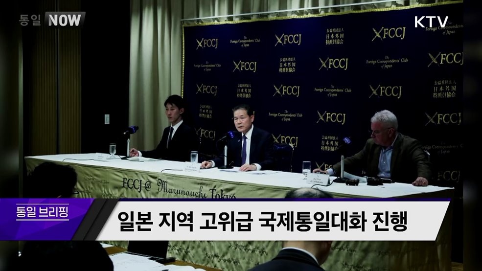 일본 지역 고위급 국제통일대화 진행