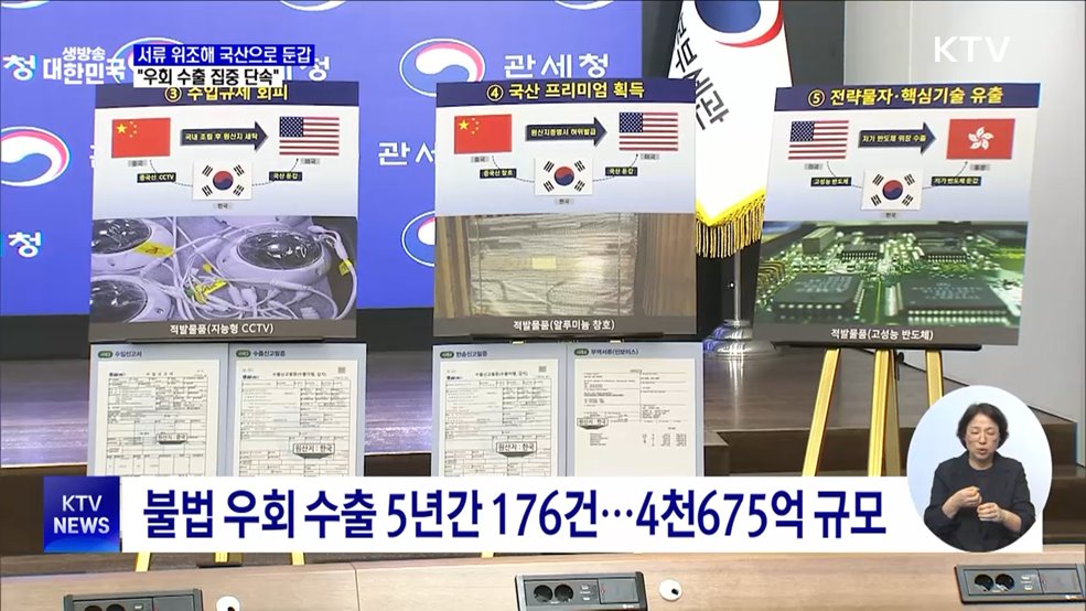 서류 위조해 국산으로 둔갑···"우회 수출 집중 단속"