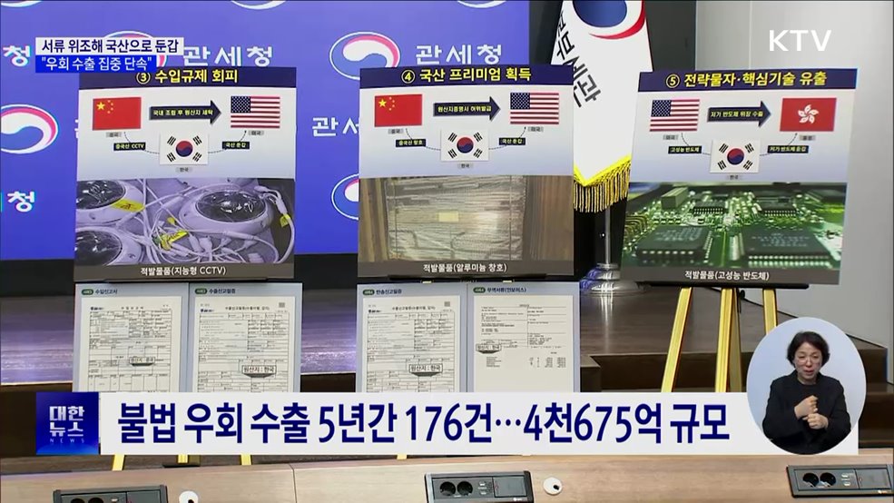 서류 위조해 국산으로 둔갑···"우회 수출 집중 단속"