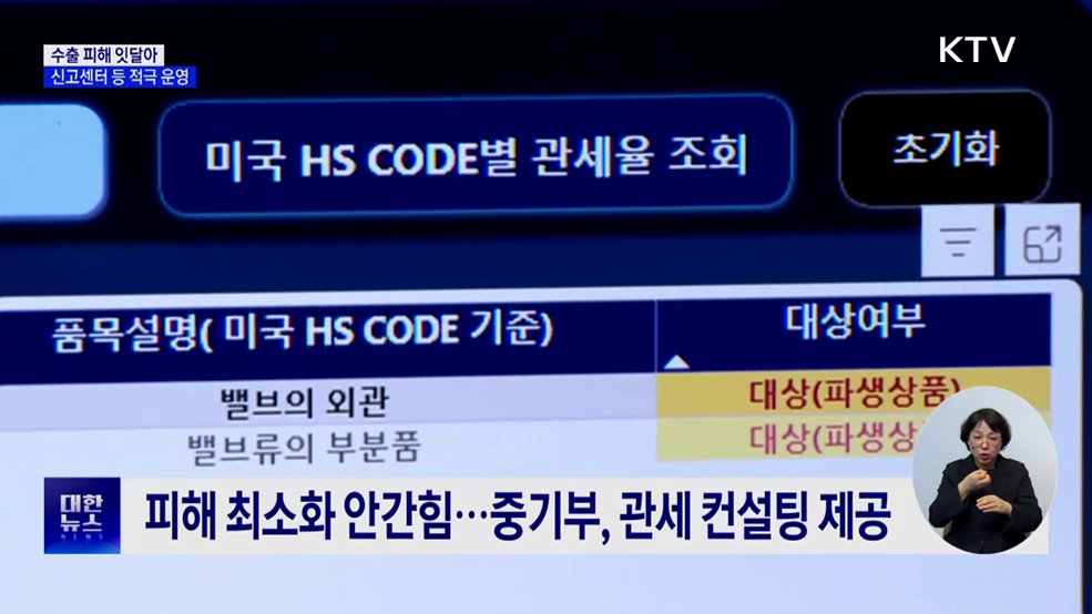 정부, '관세 애로' 기업 상담···"피해 최소화 안간힘"