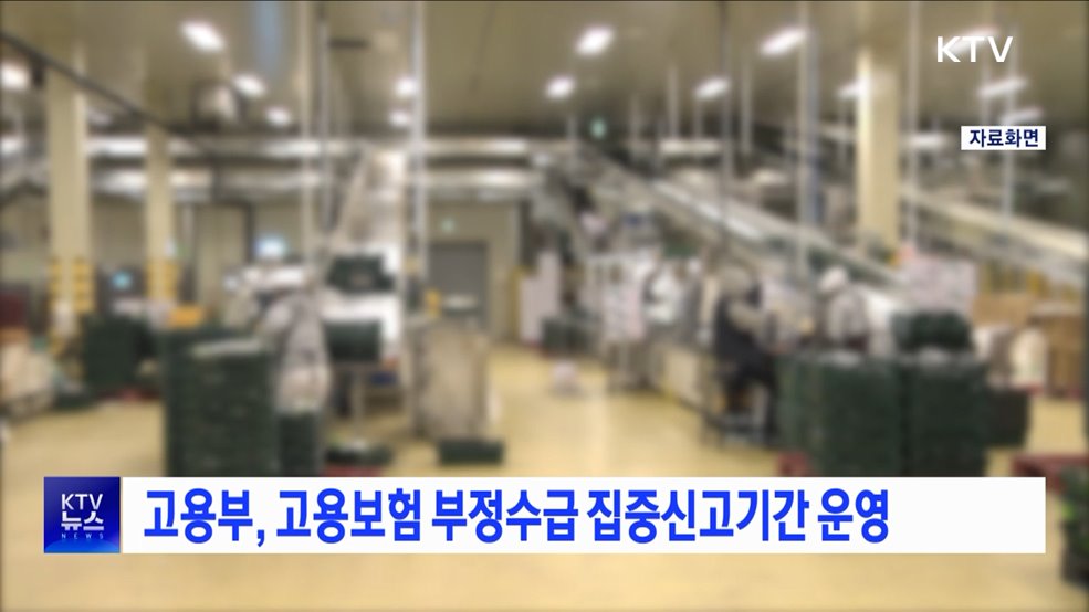 고용부, 고용보험 부정수급 집중신고기간 운영