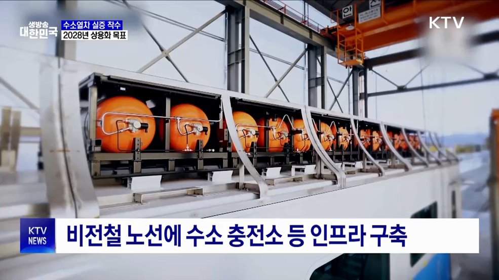 수소열차 실증 착수···"2028년 상용화 목표"