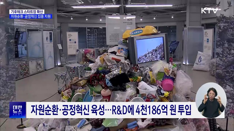 기후위기를 창업 기회로···자원순환·공정혁신 4천186억 투입