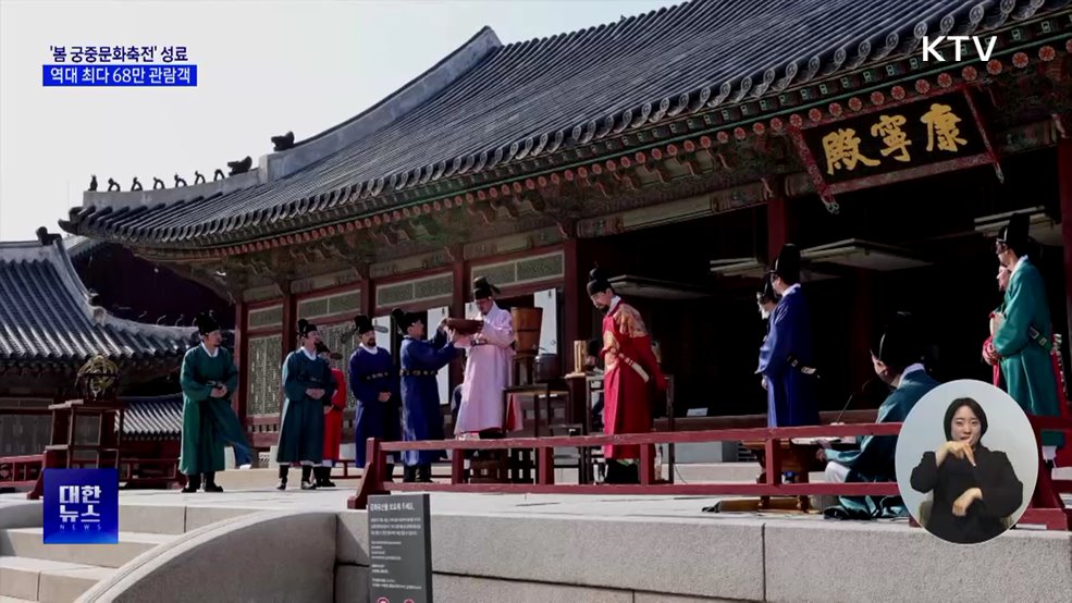 '봄 궁중문화축전' 관람객 68만···역대 최다