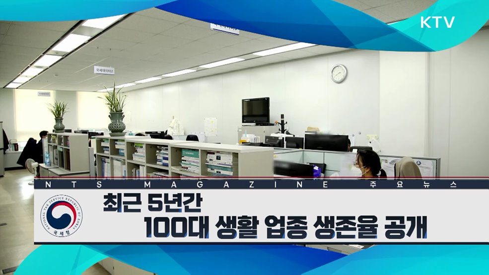 최근 5년간 100대 생활 업종 생존율 공개