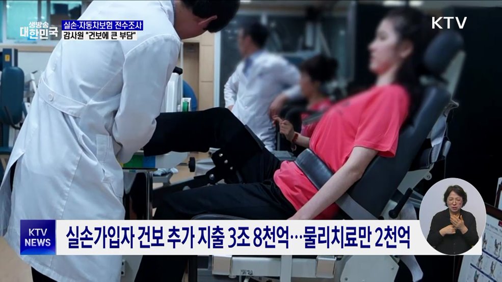 감사원 "실손·자동차보험, 건보 재정에 부담"