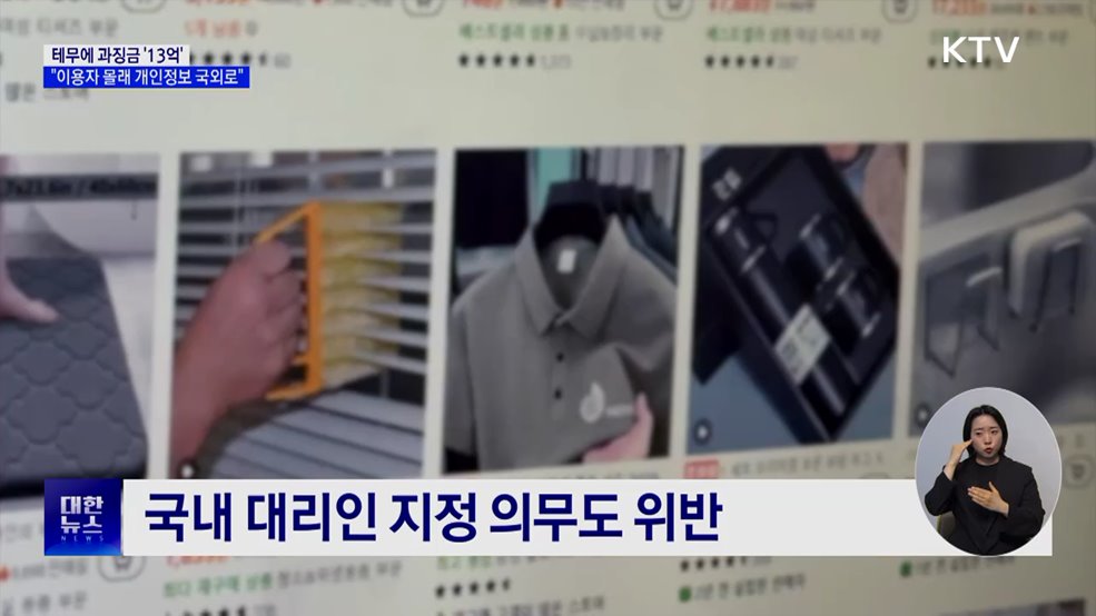 테무에 과징금 '13억'···이용자 몰래 개인정보 국외 이전