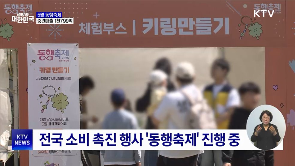 5월 동행축제 중간매출 1천799억 원···30일까지 진행