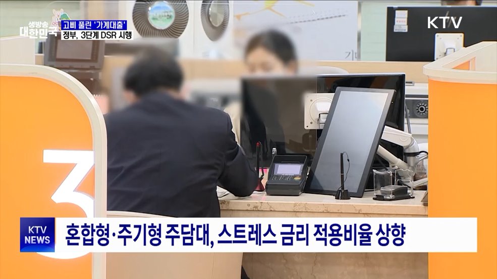 3단계 DSR 시행···가계대출 스트레스 금리 1.5%