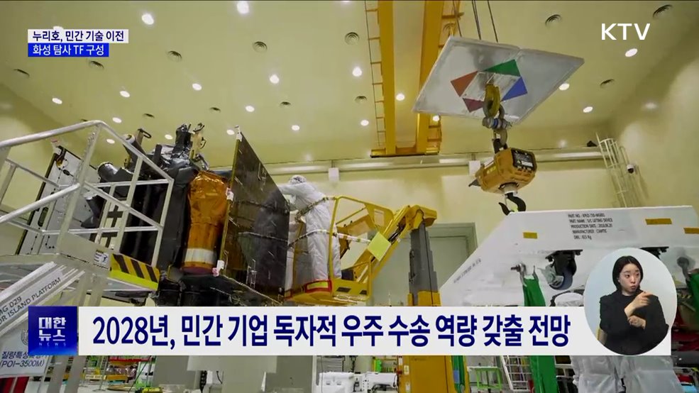 누리호, 28년부터 민간 독자 발사···화성 탐사 TF 구성