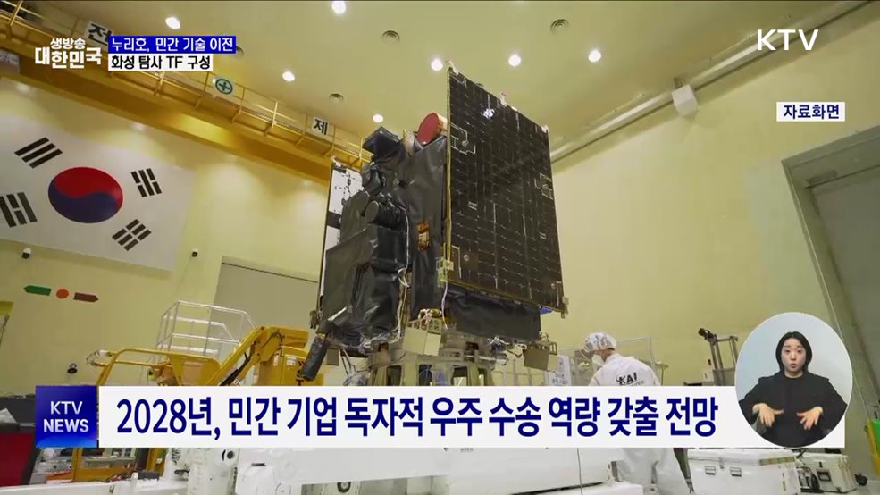 누리호, 28년부터 민간 독자 발사···화성 탐사 TF 구성