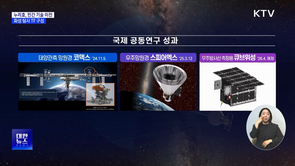 누리호, 28년부터 민간 독자 발사···화성 탐사 TF 구성