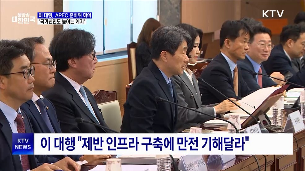 APEC 준비위원회···이 대행 "국가신인도 높이는 계기"