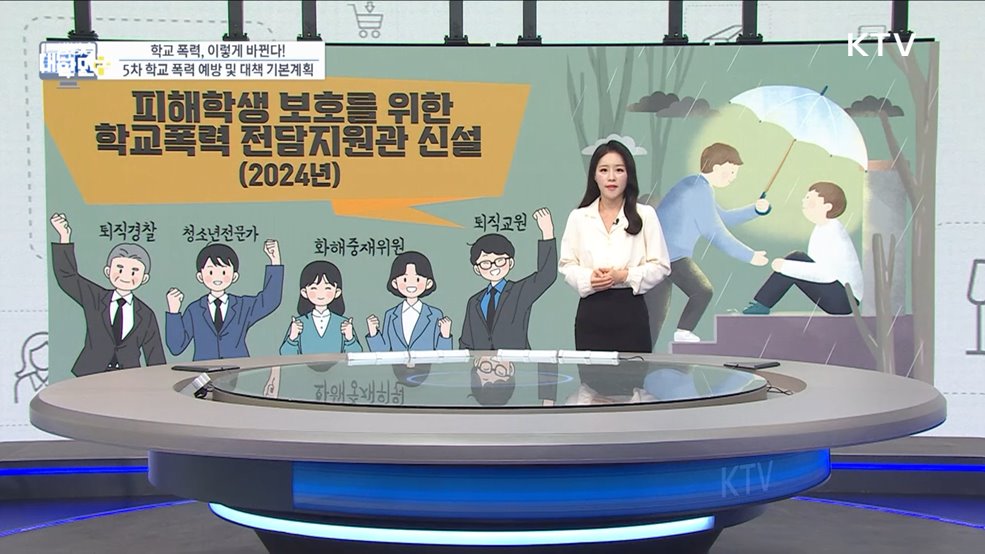 학교 폭력, 이렇게 바뀐다! 5차 학교 폭력 예방 및 대책 기본계획 [클릭K+]