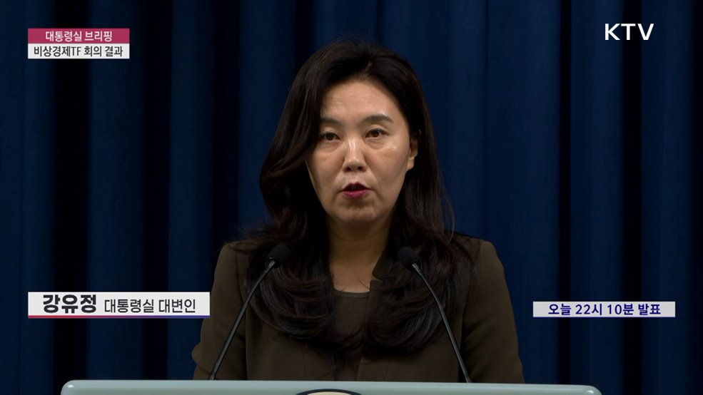 대통령실 브리핑 - 비상경제TF 회의 결과