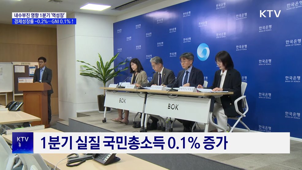 올해 1분기 한국 경제 '역성장'···경제성장률 -0.2%