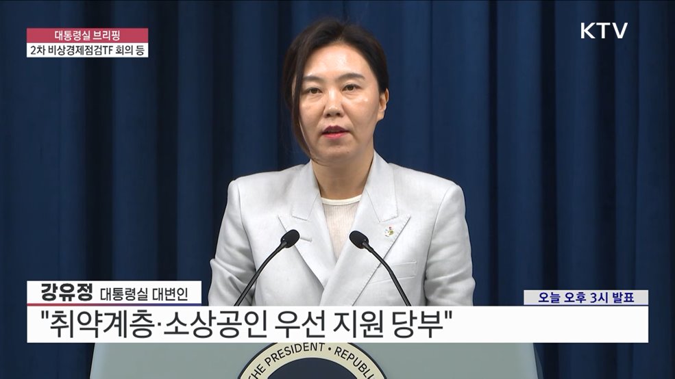 대통령실 브리핑 - 2차 비상경제점검TF 회의 등 (25. 06. 09. 15시)