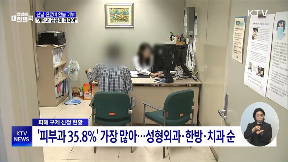 선납 진료비 환불 거부 증가···"계약서 꼼꼼히 따져야"