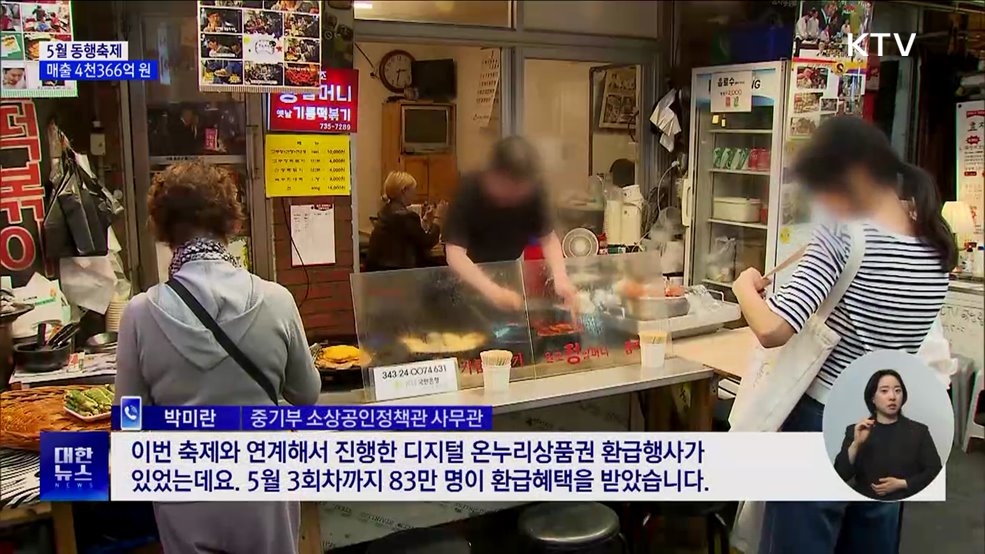 '5월 동행축제' 성료···매출 4천366억 원