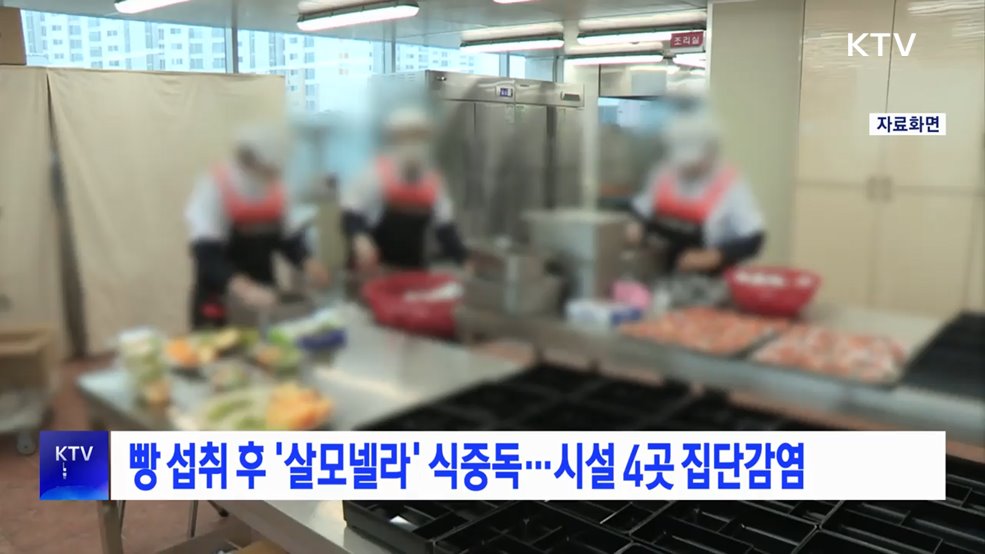 빵 섭취 후 '살모넬라' 식중독···시설 4곳 집단감염