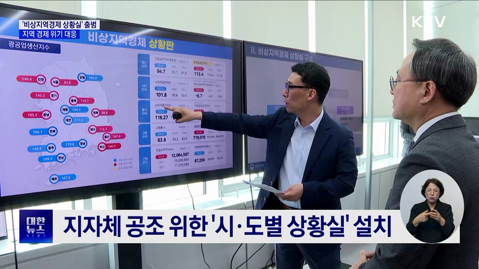 '비상지역경제 상황실' 출범···지역 경제 위기 대응