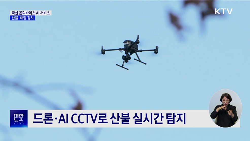 국산 AI 반도체 탑재 '온디바이스 AI'···산불·해양 감시