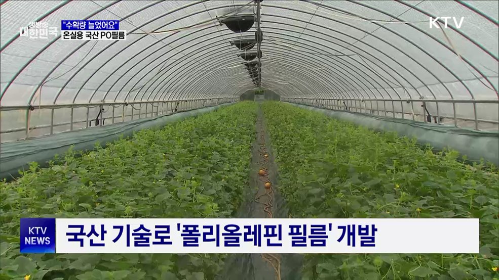 물 맺히지 않는 비닐하우스···온실용 '국산 PO필름' 기대