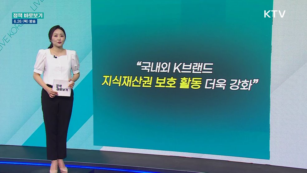 특허청 "K-브랜드 보호에 적극 노력"