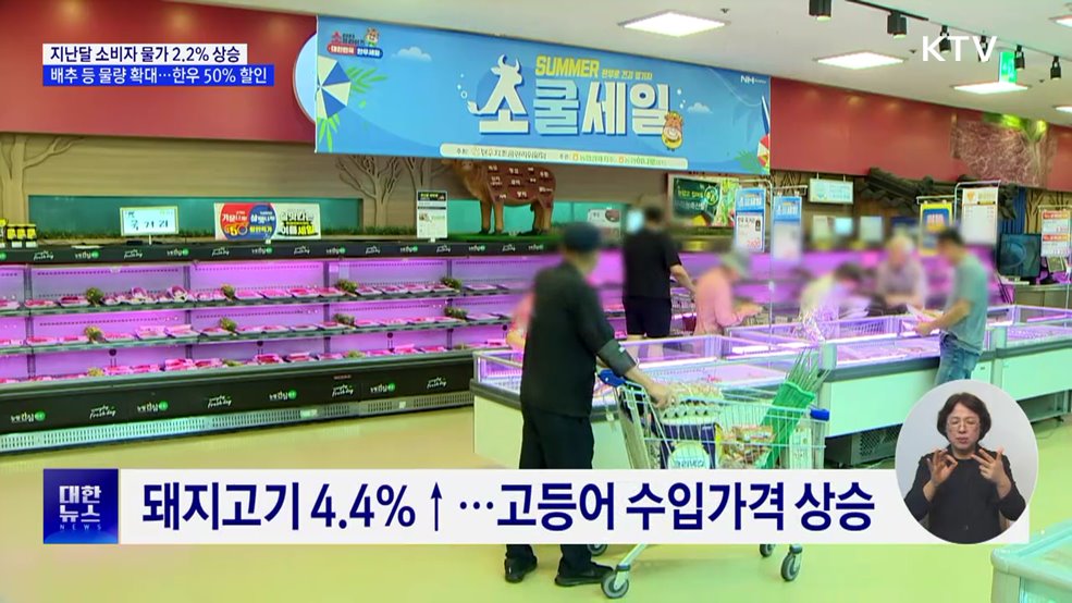 먹거리 물가 '들썩'···한우 50% 할인·배추 등 공급 확대