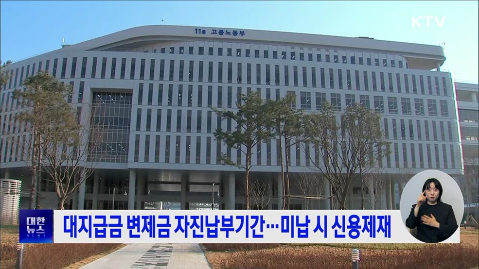 대지급금 변제금 자진납부기간···미납 시 신용제재