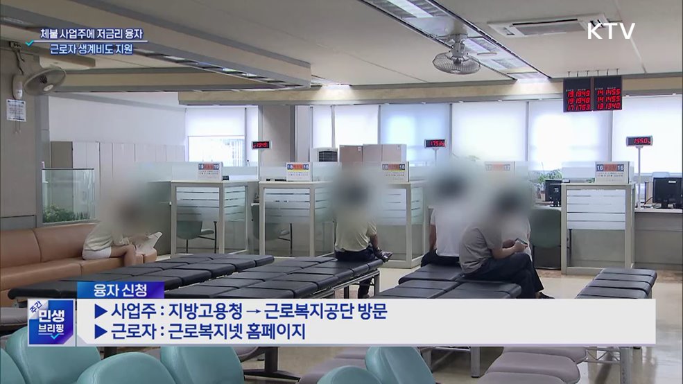 체불 사업주에 저금리 융자···근로자 생계비도 지원